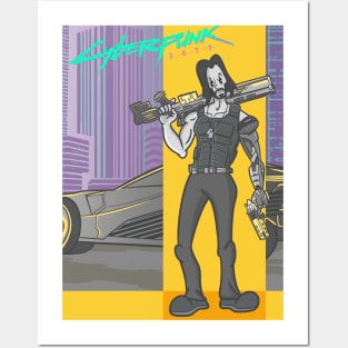 SIlver Cyberpunk Posters and Art